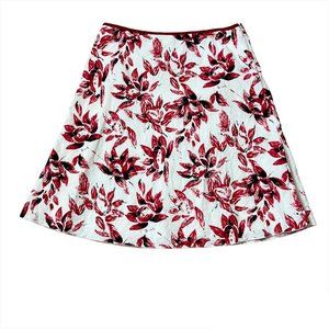 Tommy Hilfiger 100% Linen Floral Skirt Size 14
